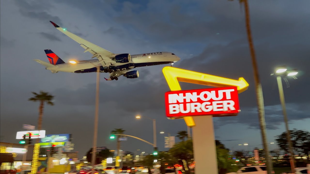 Plane Spotting at LAX's Famous In-N-Out Burger | Adventures with Hayeski
