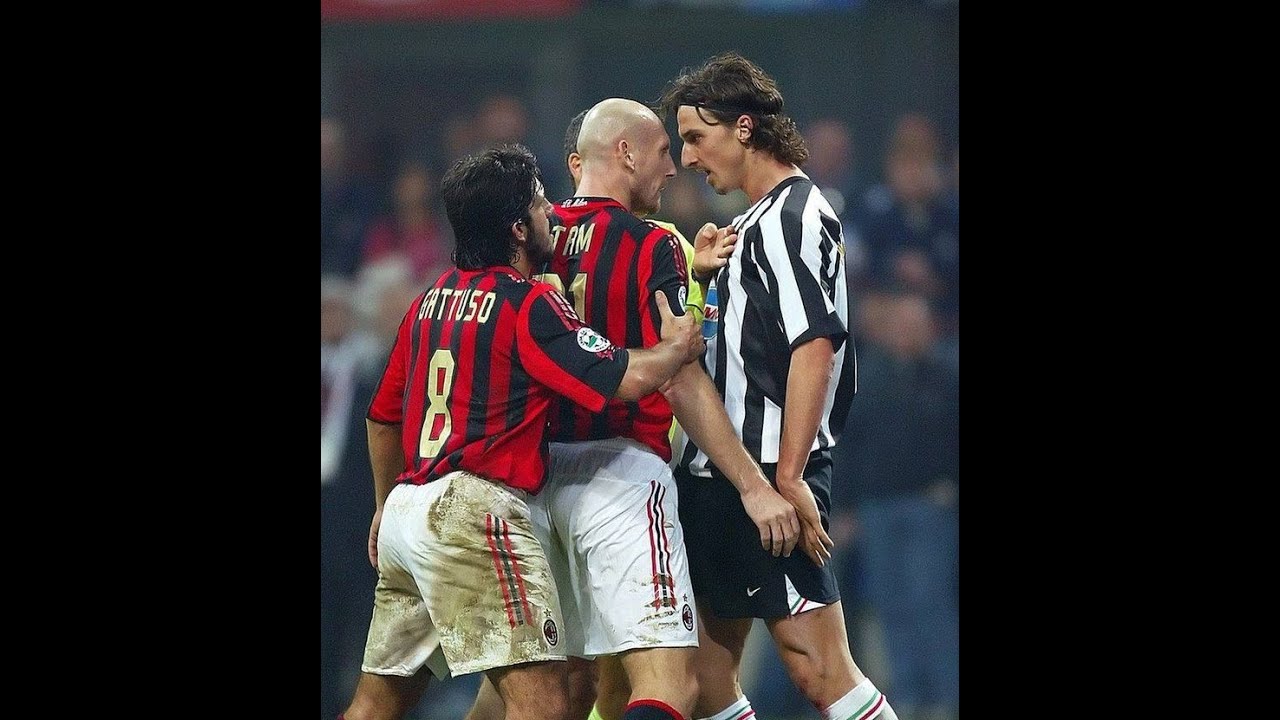 Zlatan Ibrahimovic vs Jaap Stam (Milan-Juventus) 2005-2006