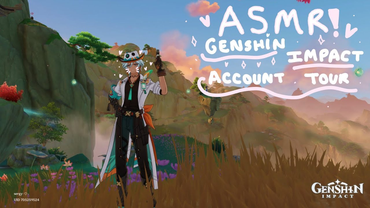 ASMR | genshin account tour ♡ | male up close whispers ✿