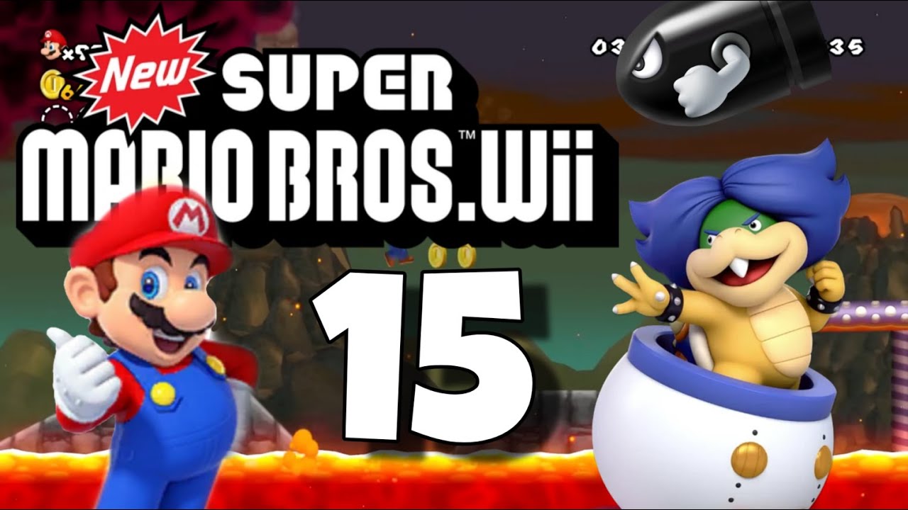 NEW SUPER MARIO BROS. WII 🍄 #15 Ludwig's Spiky Castle & Lava World!