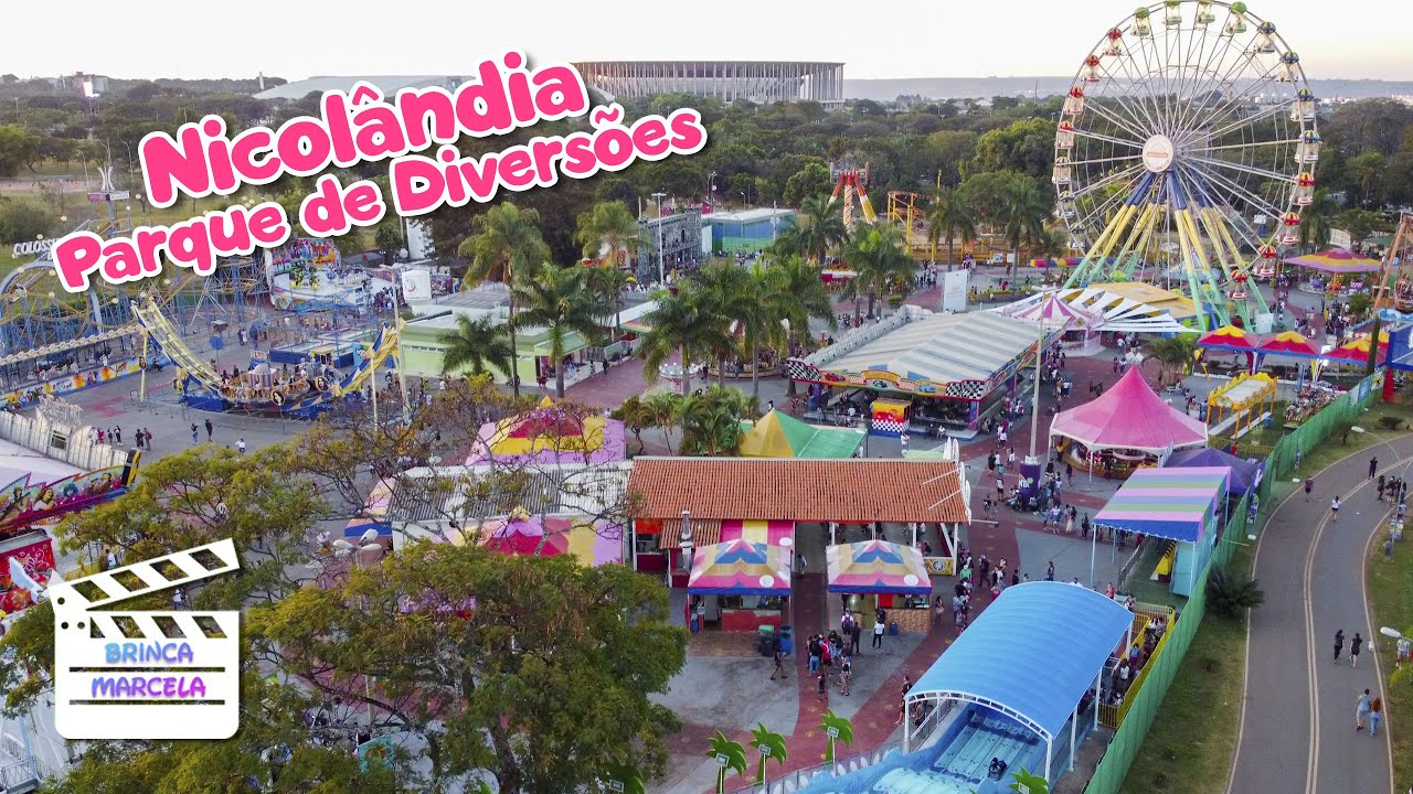 Nova Nicolândia - Marcela brinca no Parque de Diversões Nicolândia, aqui em Brasilia DF