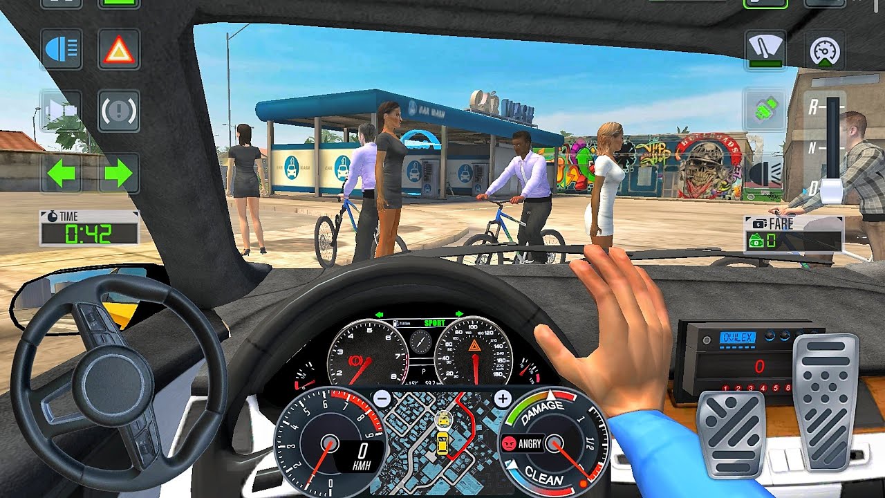 New Taxi Driver 2026 - Crazy Bikers Vs Taxi Driving Sim! Taxi Simulator Car Game Android Gameplay
