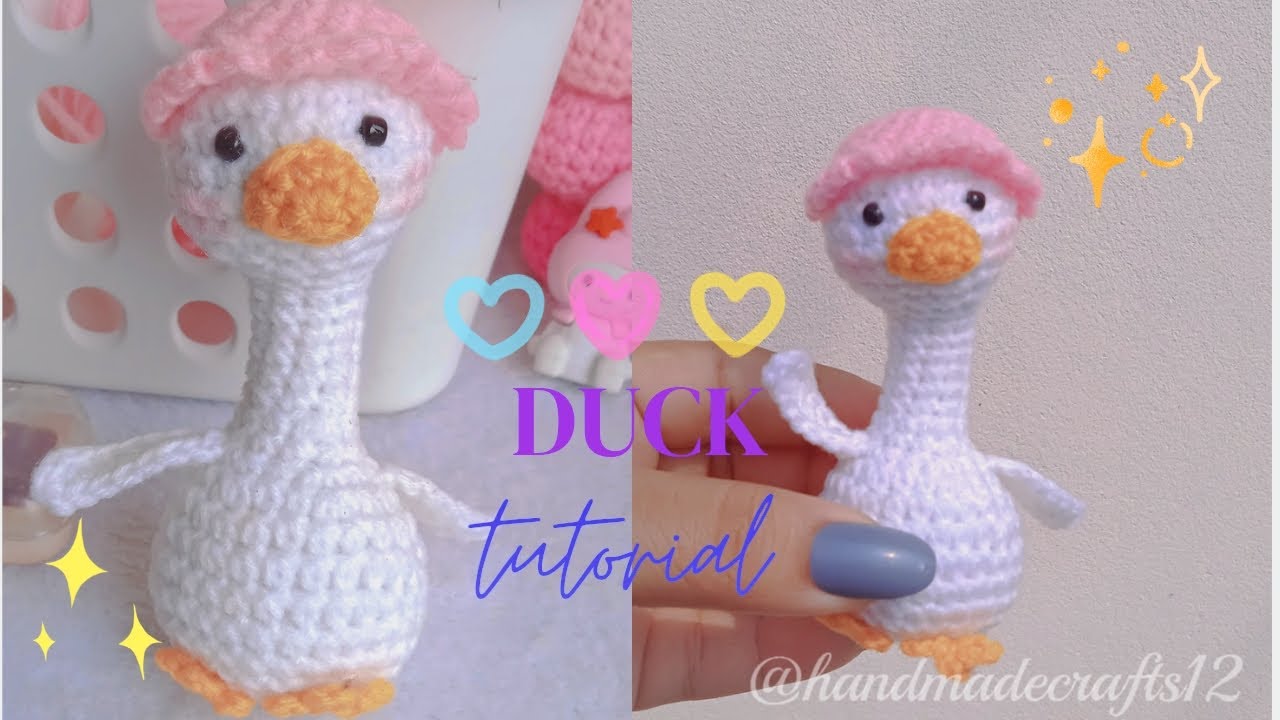 How to crochet goose keychain  tutorial  in easy ways for beginner?