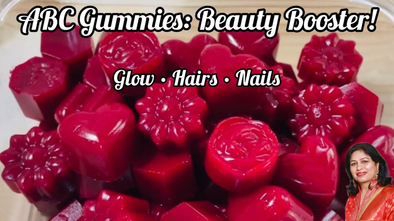 ABC Gummies | Glowing Skin, Hair Growth & Strong Nails | Healthy Gummies Recipe at Home