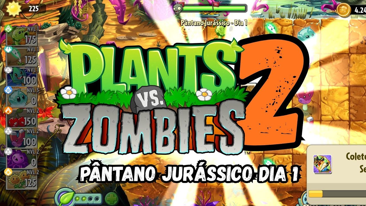 PLANTS VS ZOMBIES 2 | Pantano Jurássico - Dia 1