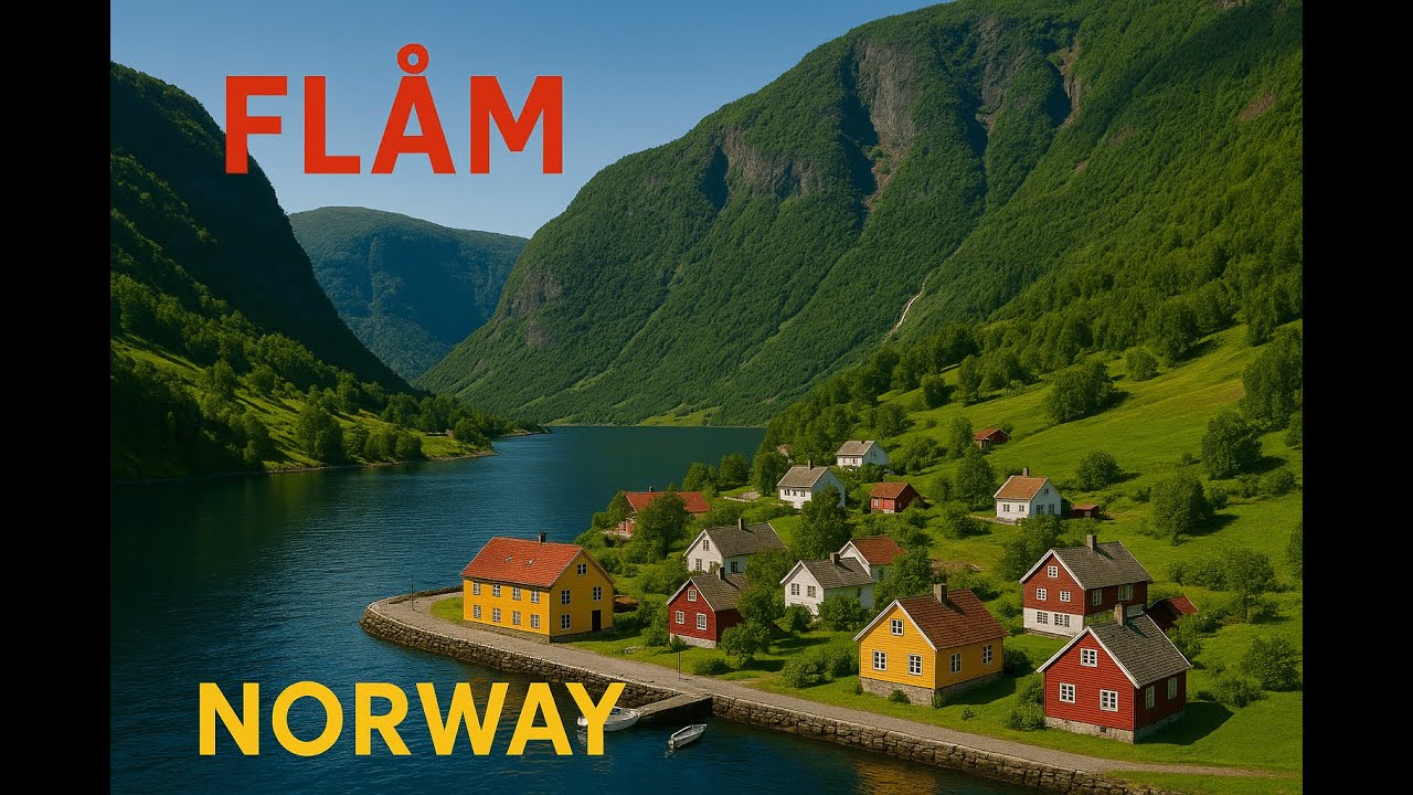 Flåm / Norway / 4K / Walking Tour