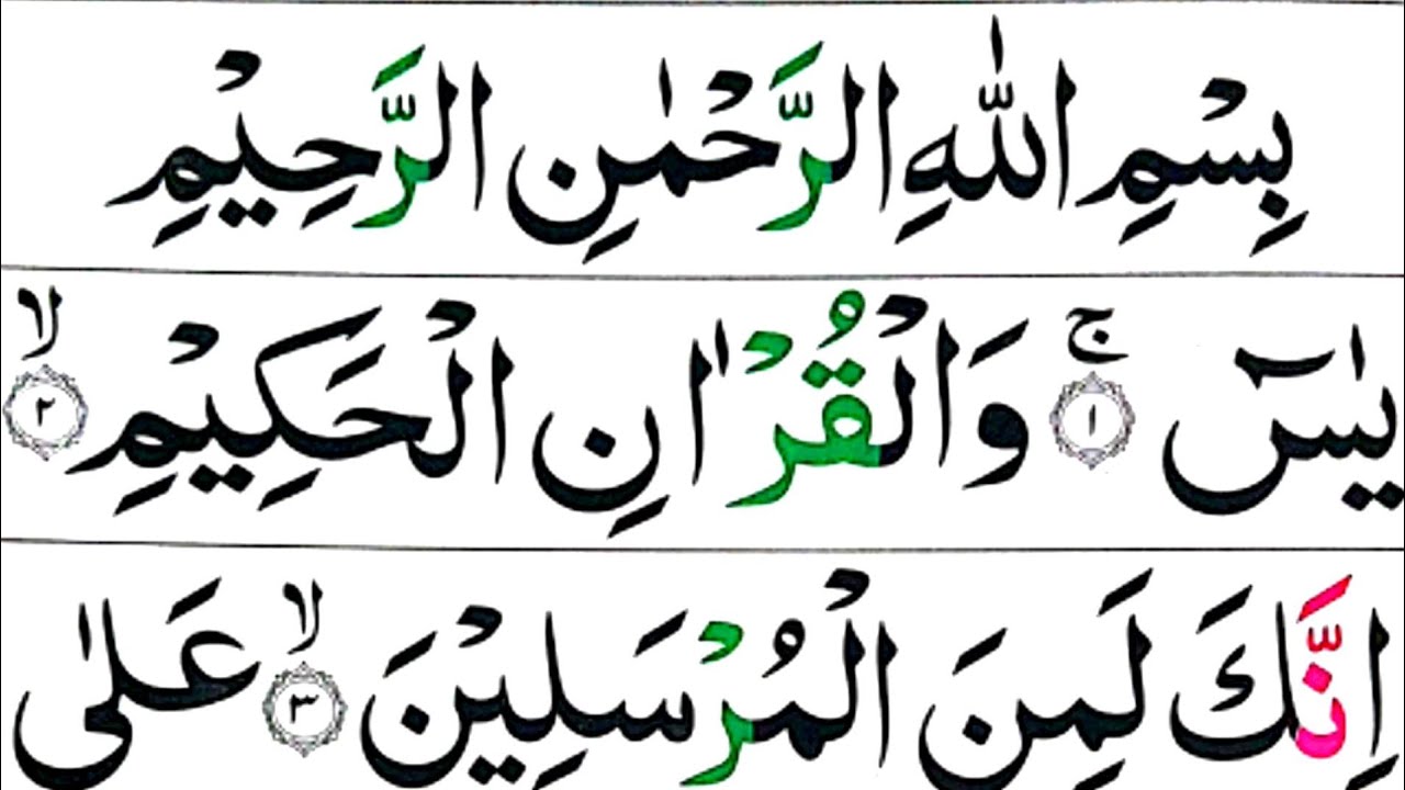 Yaseen wal quran al hakim | surah yaseen | surah yasin | surah yasin full recition