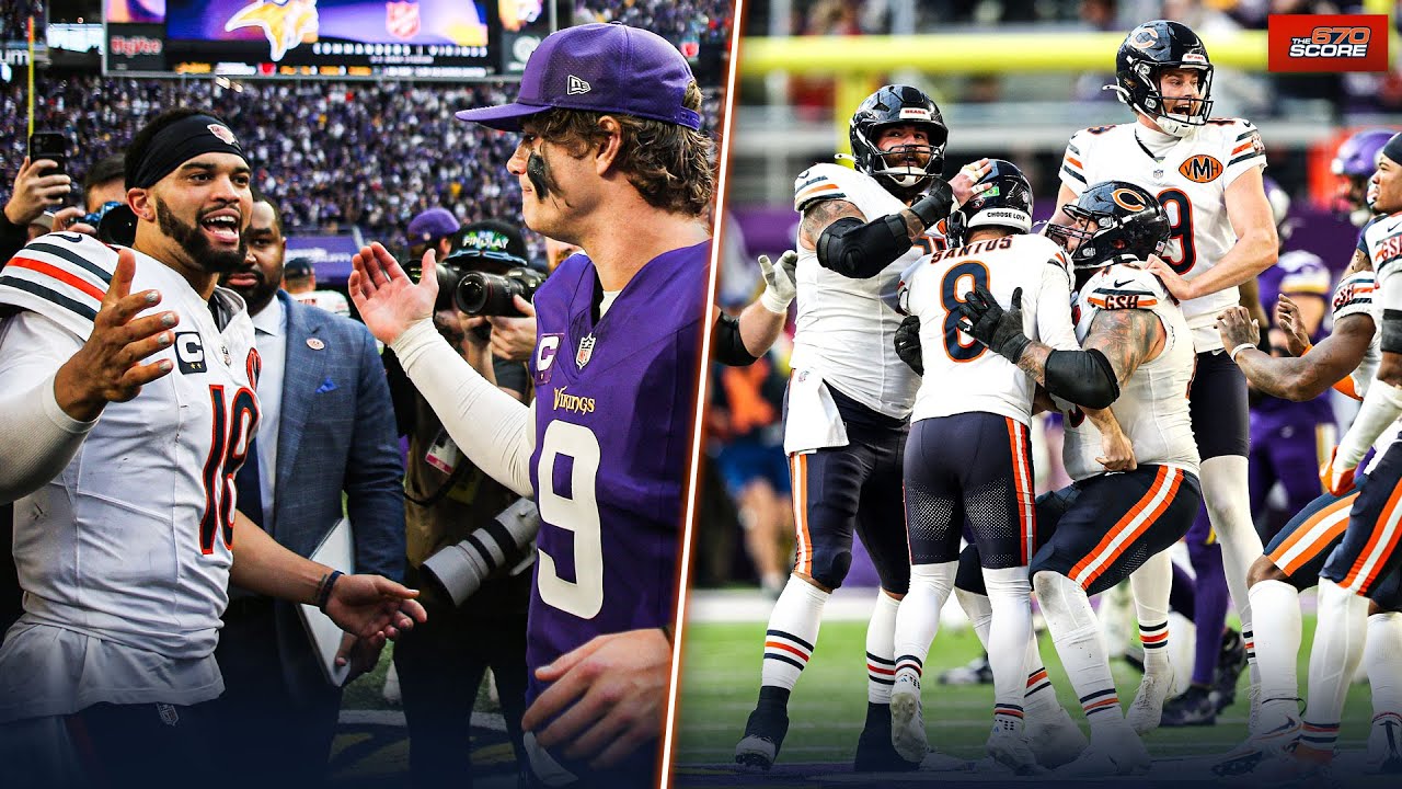 Reaction: Bears remain in 1st place in NFC North by beating Vikings on last-second field goal