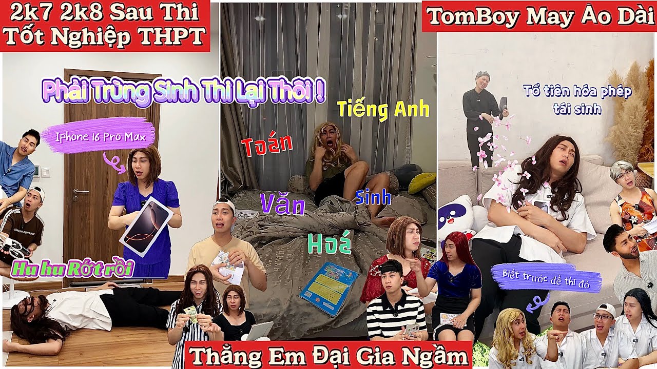 Tổng Hợp Video Ngắn Học Sinh #116 : 2k7 2k8 Thi Tốt Nghiệp, Thằng Em Đại Gia, TomBoy Áo Dài,Tái Sinh