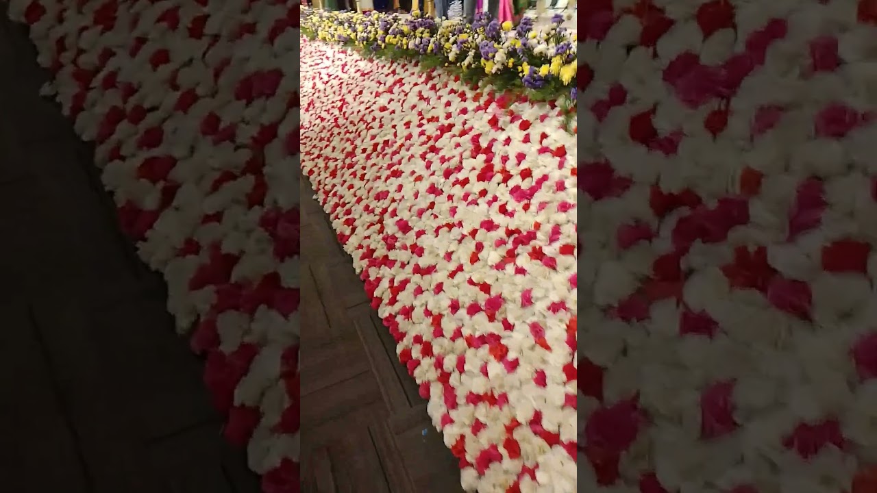 Rose flower decoration #marriage #reception #decoration
