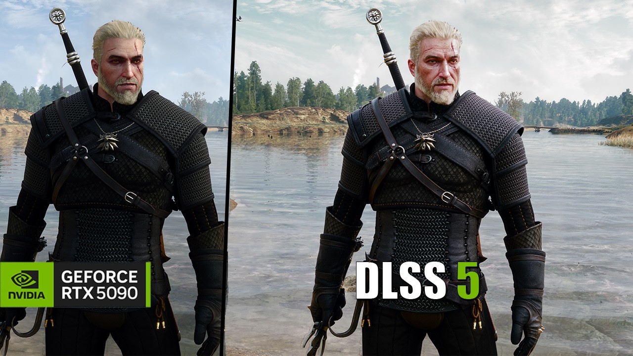 DLSS 5 vs Vanilla Comparison - Witcher 3 - 4K