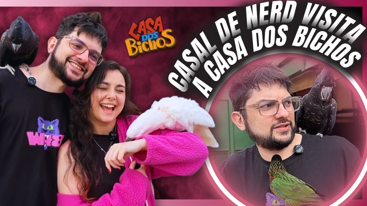 CASAL DE NERD VISITA A CASA DOS BICHOS: AVES NO OMBRO, RISADAS E SURPRESAS! 🦜😂✨