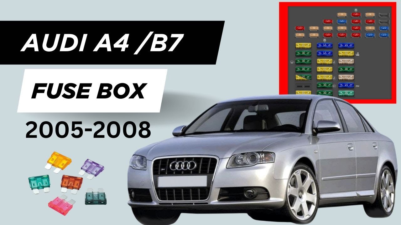Audi A4 (B7/ 2005-2008) Fuse Box Diagram & Relay Location