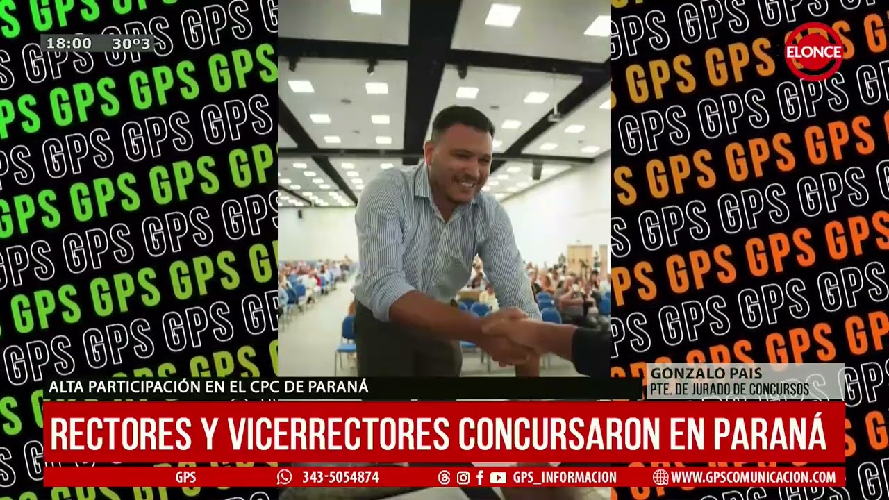 Rector y Vicerrector concursaron en Paraná
