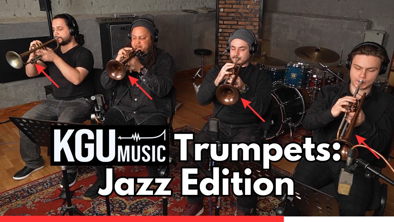4 Trumpeters, 4 Custom KGUmusic-Taylor Trumpets #kgumusic #trumpet #jazz