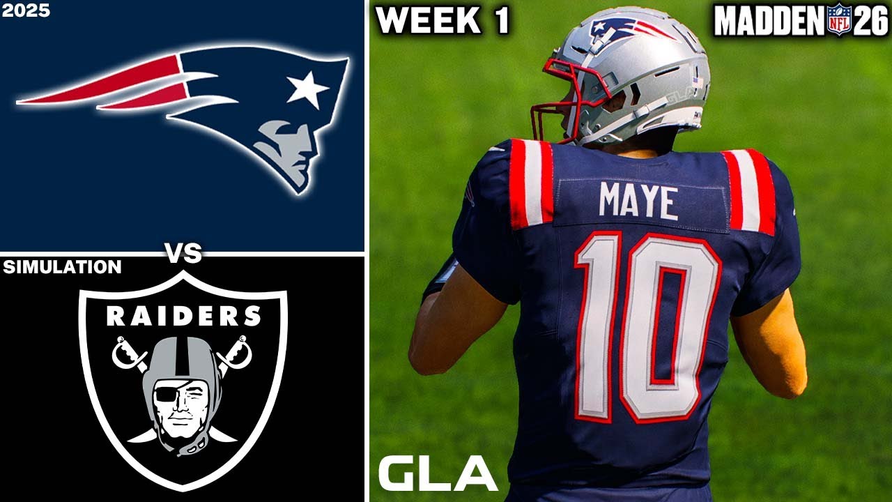 Patriots vs. Raiders | Week 1 Simulation | Madden 26 PS5 Gameplay