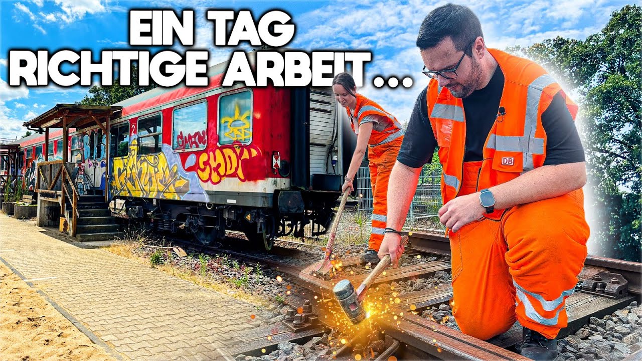 Ein Tag ECHTE ARBEIT mit TrilluXe und Steve! 😅 Gleisbauerwerkstatt Duisburg