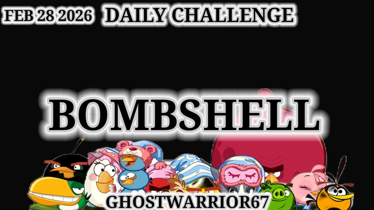 Angry birds 2 Daily Challenge 2026/02/28 & 2026/03/1 Icy road ahead! before King Pig Panic