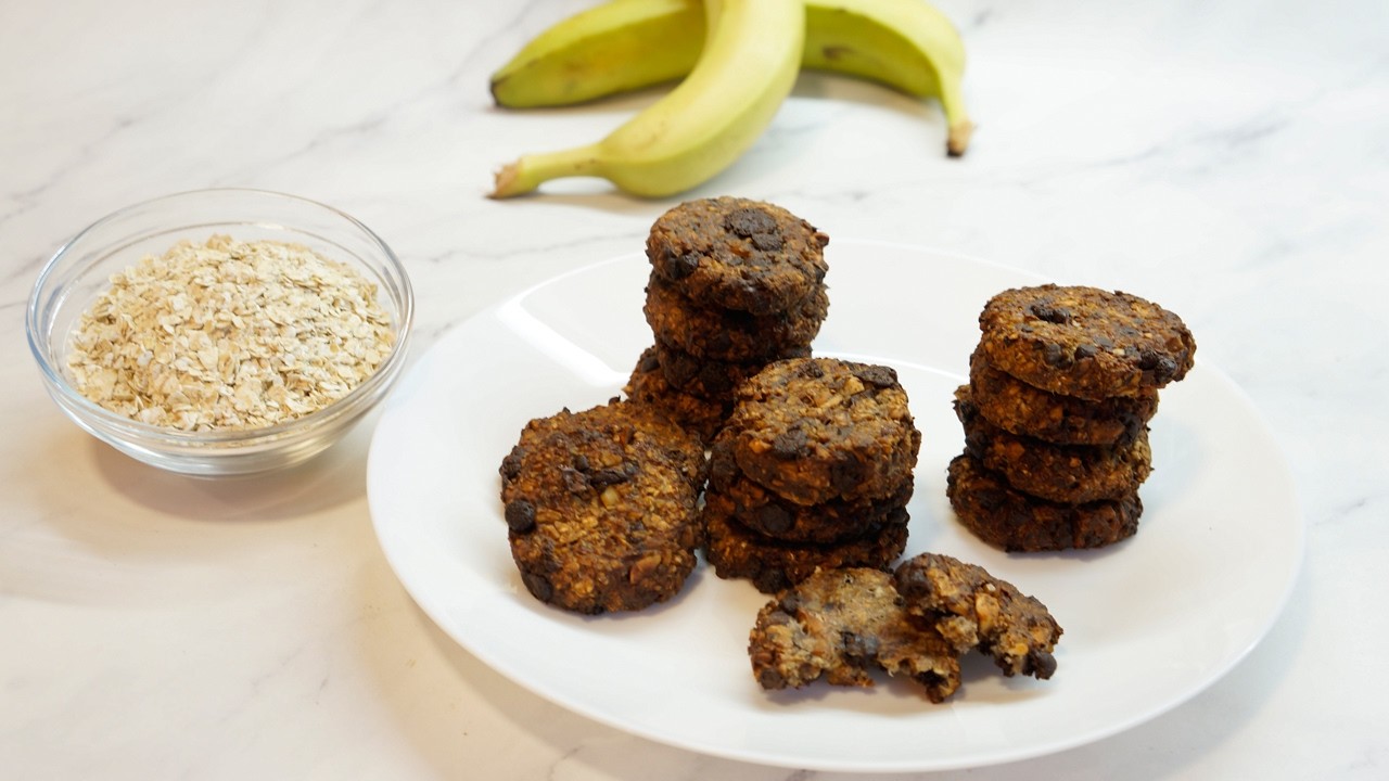 LA MEJOR RECETA de GALLETAS AVENA y PLÁTANO 🍪 | Receta en freidora de aire