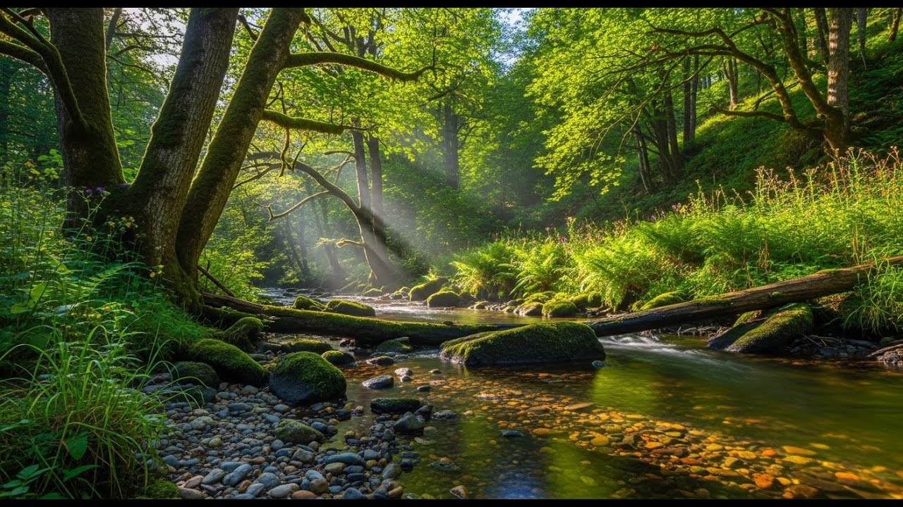River Stream Ambience 🌊 Relaxing Water Sound for Focus, Study, and Serenity #982