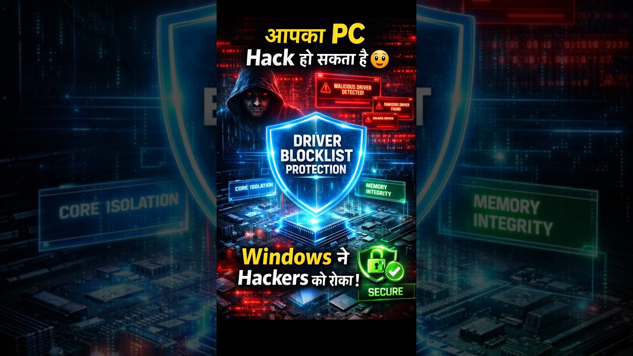Windows Automatically Blocks Dangerous Drivers #shorts #windowssettings #techshorts