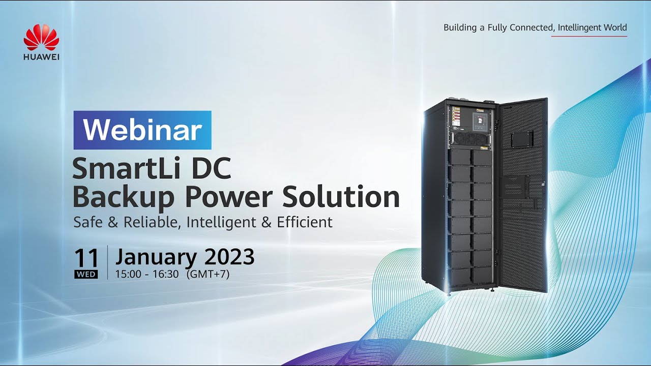 SmartLi DC Backup Power Solution webinar
