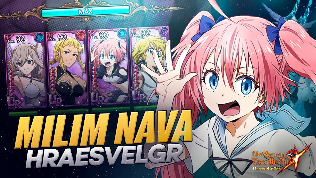 ¡MILIM EN EL PÁJARO PEGA EL HORROR! Milim vs Hraesvelgr | 7DS: Grand Cross