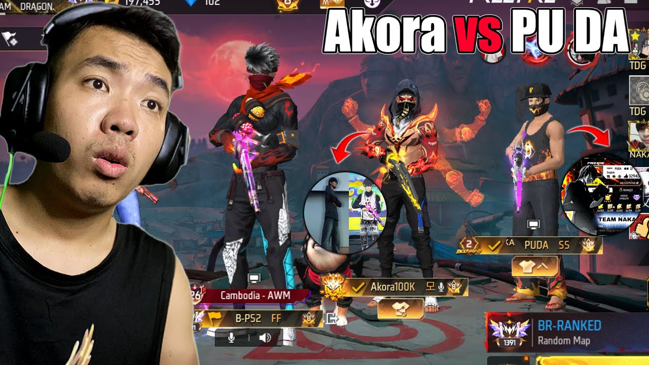 AKORA vs PUDA🔥 | Free Fire - B-Piseth2 FF