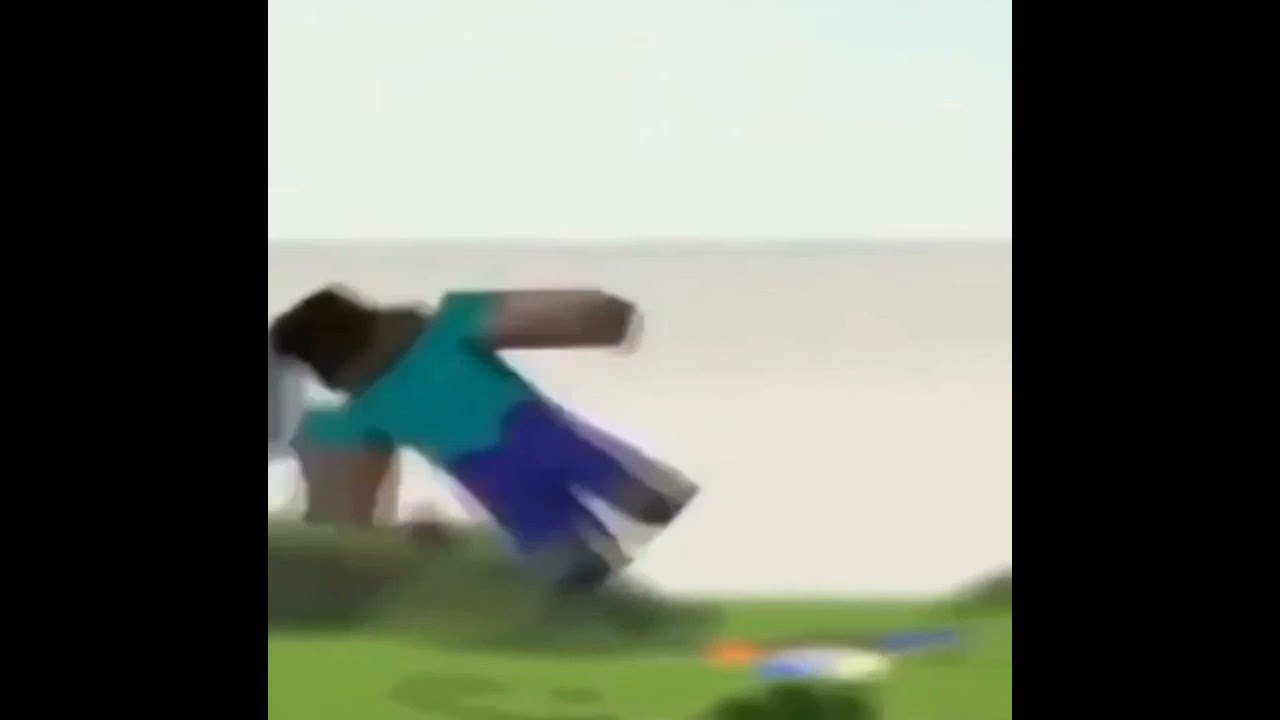 Steve do Minecraft caindo ao som de kpop do nego ney