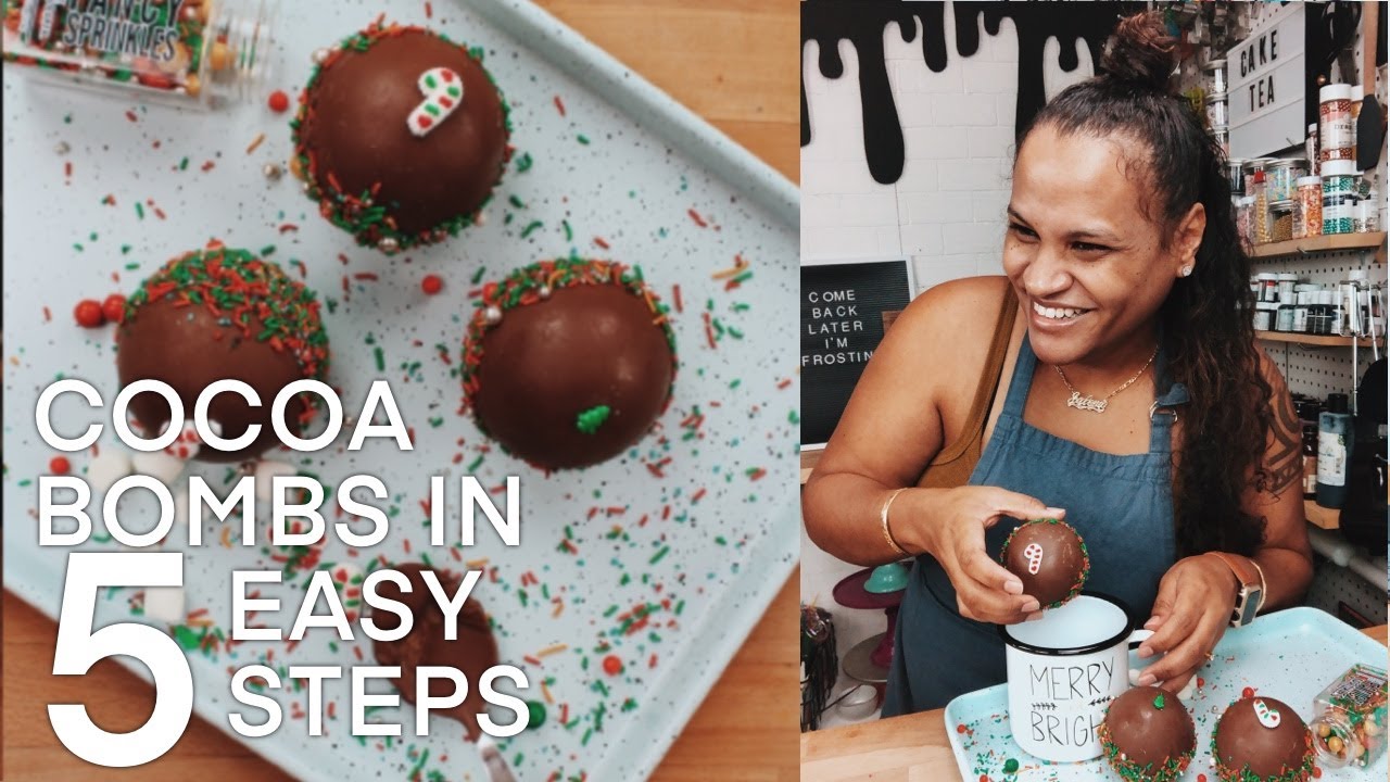 Someone said they couldn't get it togetha! Well here ya go, You Welcome | Easy 5 step Cocoa Bombs