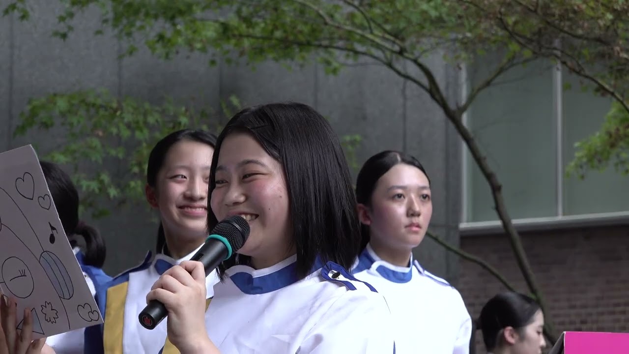 精華女子高等学校吹奏楽部　「ふくぎん“ビルの谷間のコンサート”」　2025年8月6日（水）