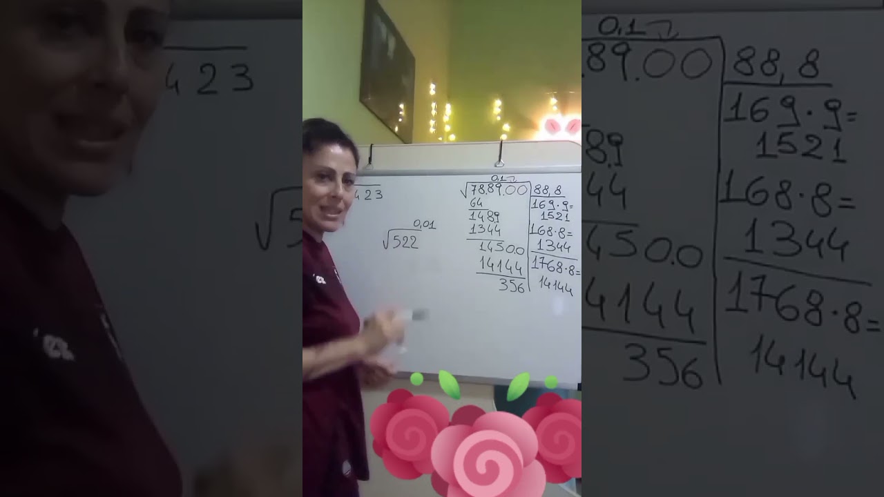 Radice quadrata approssimata a 0,1 -0,01 -0,001 (con l'algoritmo)