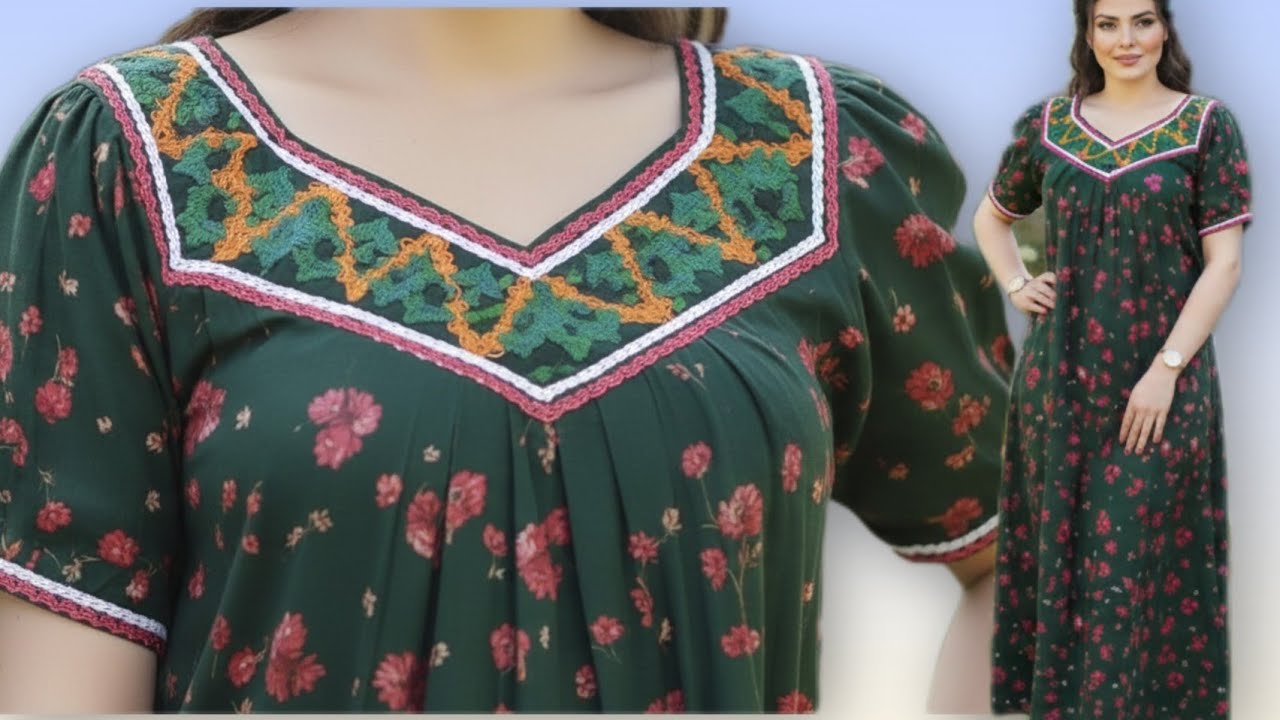 خياطة قندورة/جبة قبائلية 2024 تهبل بطريقةسهلة🤩بي مونش كورباي