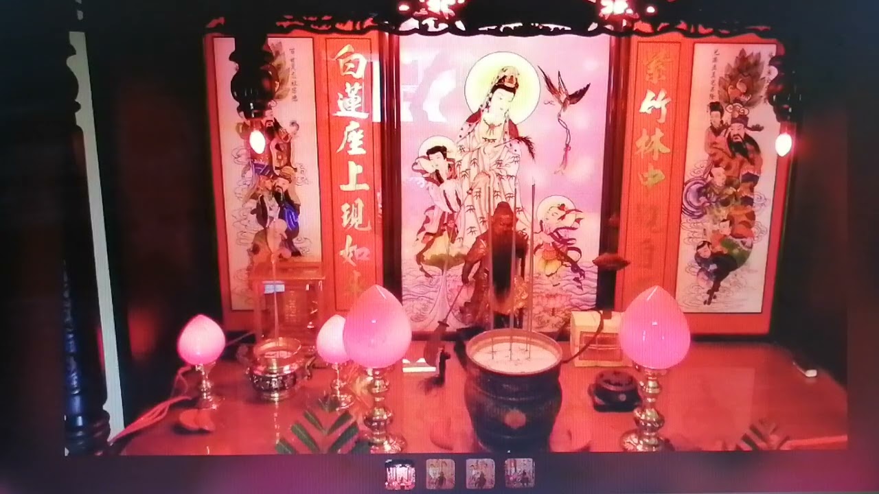 祖師堂--神桌擺設。