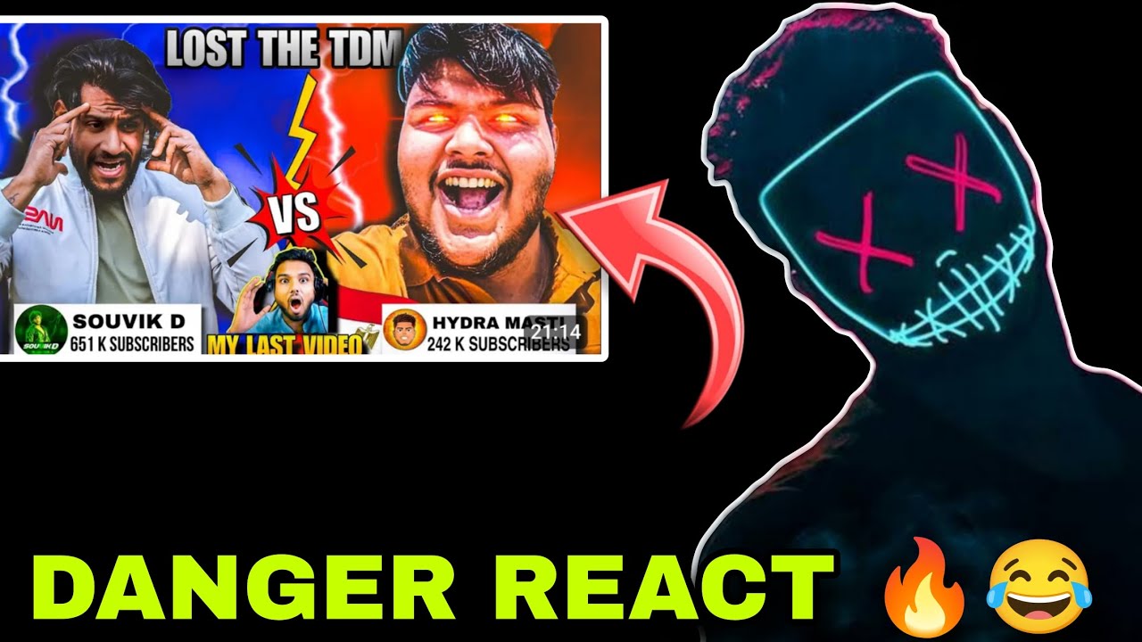 Видео вызова Danger React Hydra Masti против Souvik 3K 🔥😂