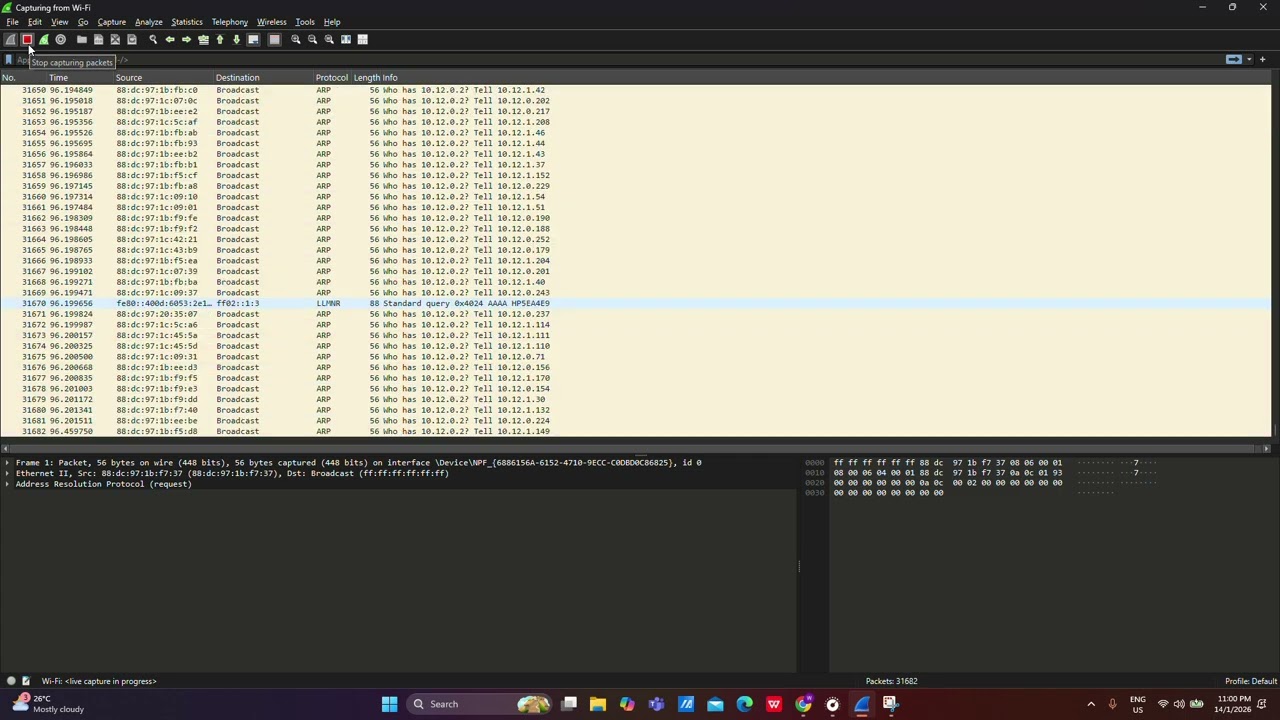 Ethical Hacking : HTTP Traffic Analysis.