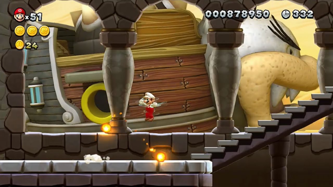 New Super Mario Bros U Walkthrough - Part 2 - World 2 Layer-Cake Desert