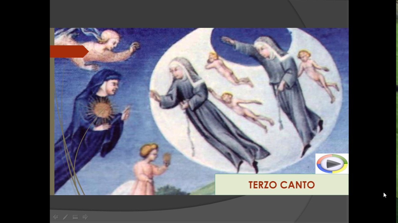 La prima parte del canto terzo del Paradiso, vv. 1-42