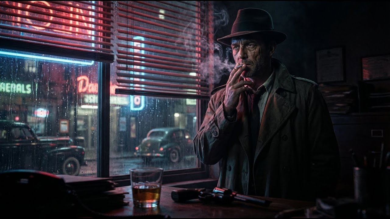 SHADOWS & SMOKE 🕵️‍♂️ Dark Jazz Noir for Late Night Work & Rain
