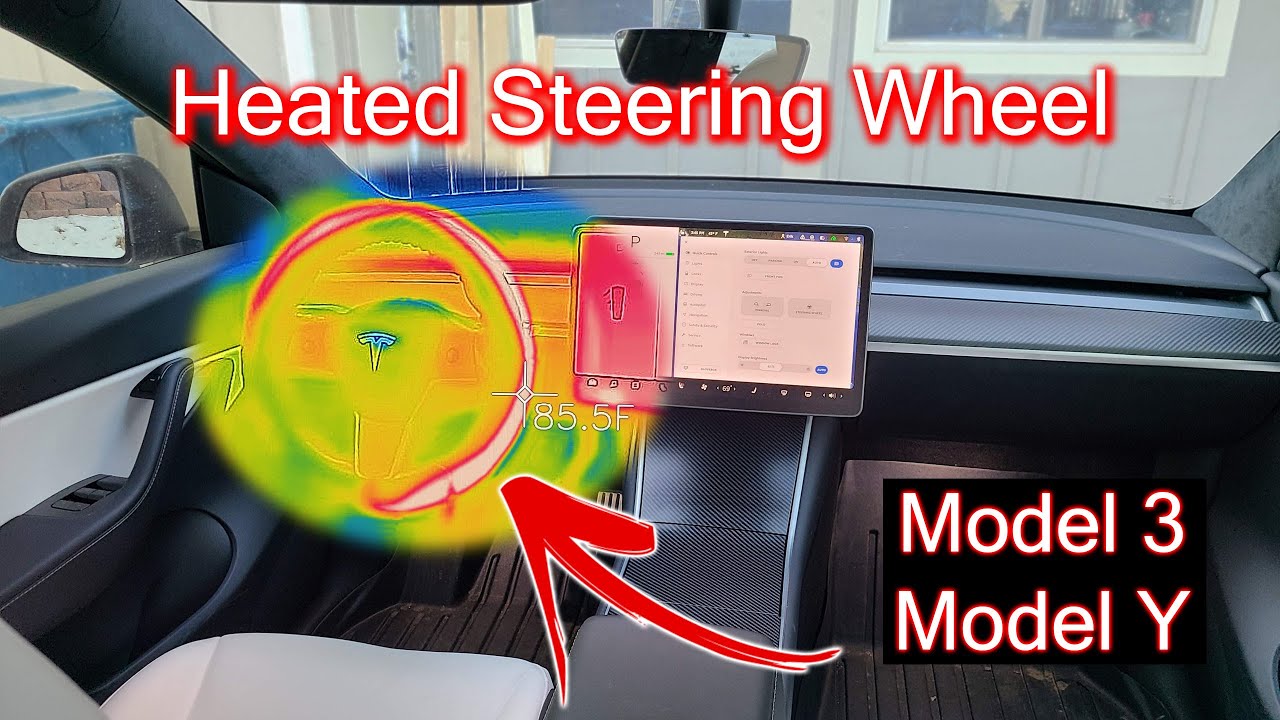 Heated Steering Wheel for Model 3 & Y!