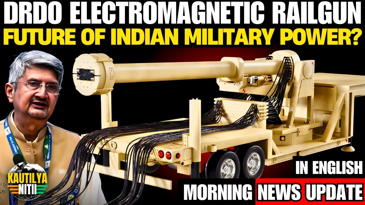 Прорыв в области электромагнитного рельсотрона в Индии: DRDO испытывает технологию гиперскоростно...