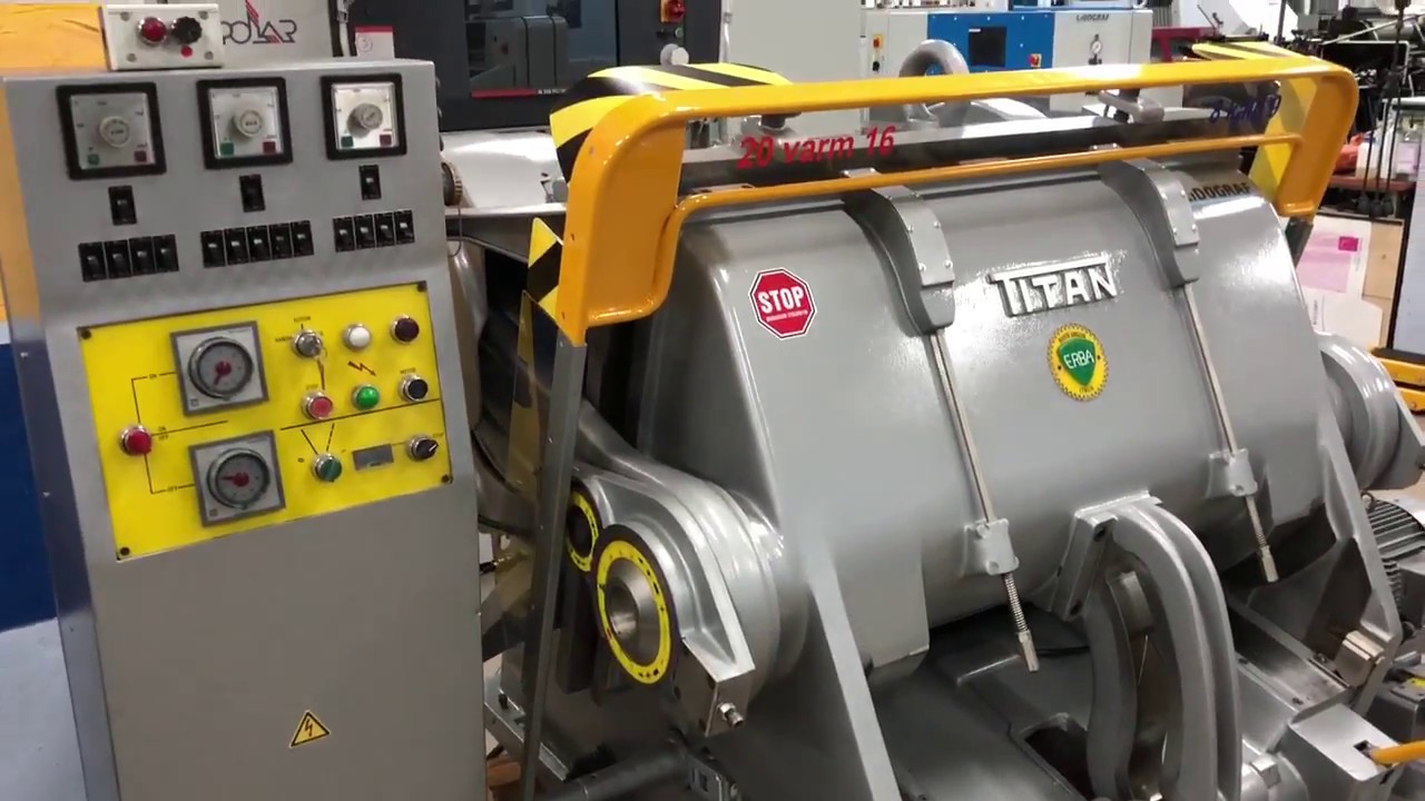 Die cutting machine Erba Titan Model 3