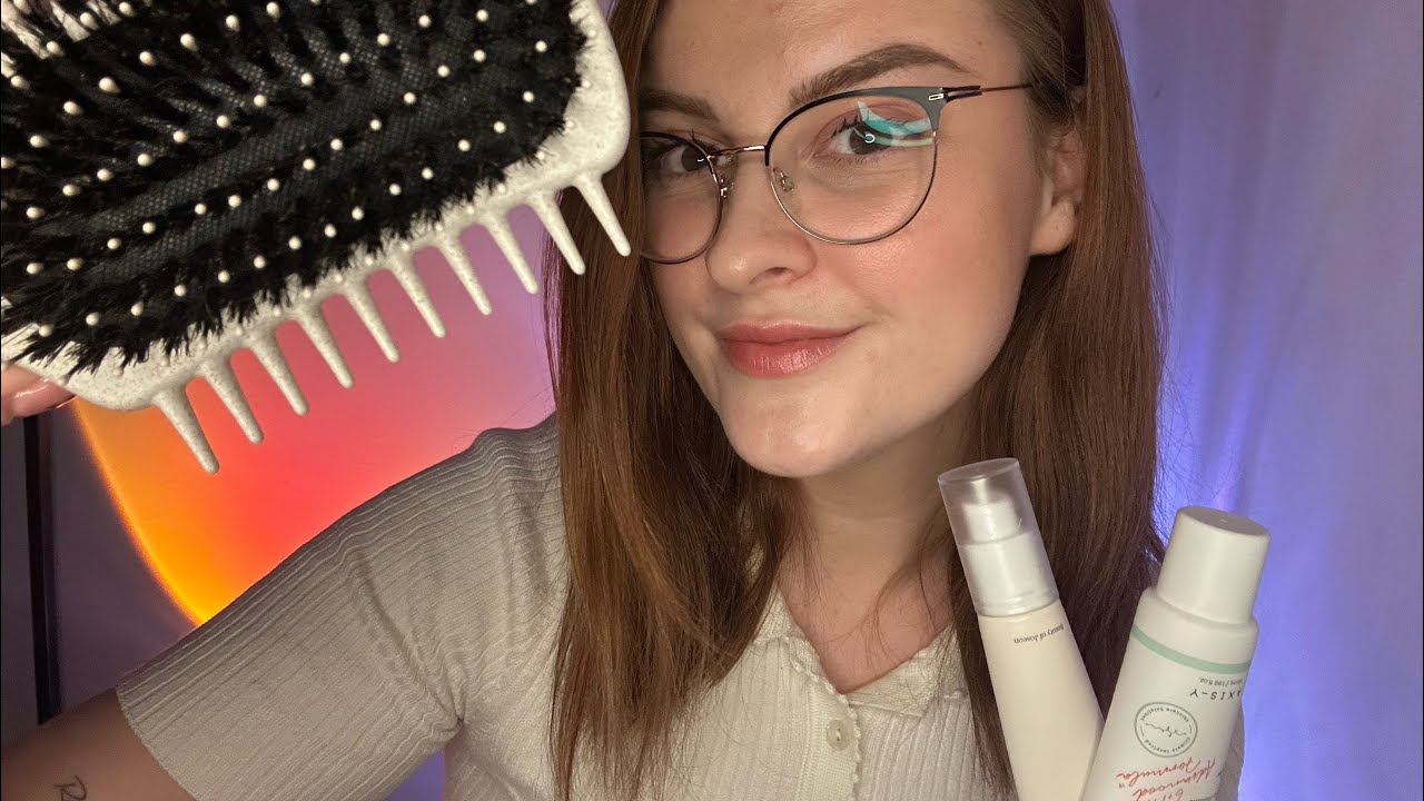 ASMR White Trigger Assortment 🤍 Personal Attention, Hair Brushing & Skincare