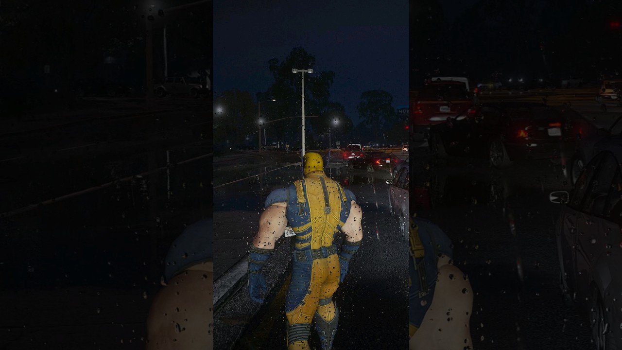 Wolverine in Motocycle Gta 5 Ultra Realistic 4K  - Gta Shorts