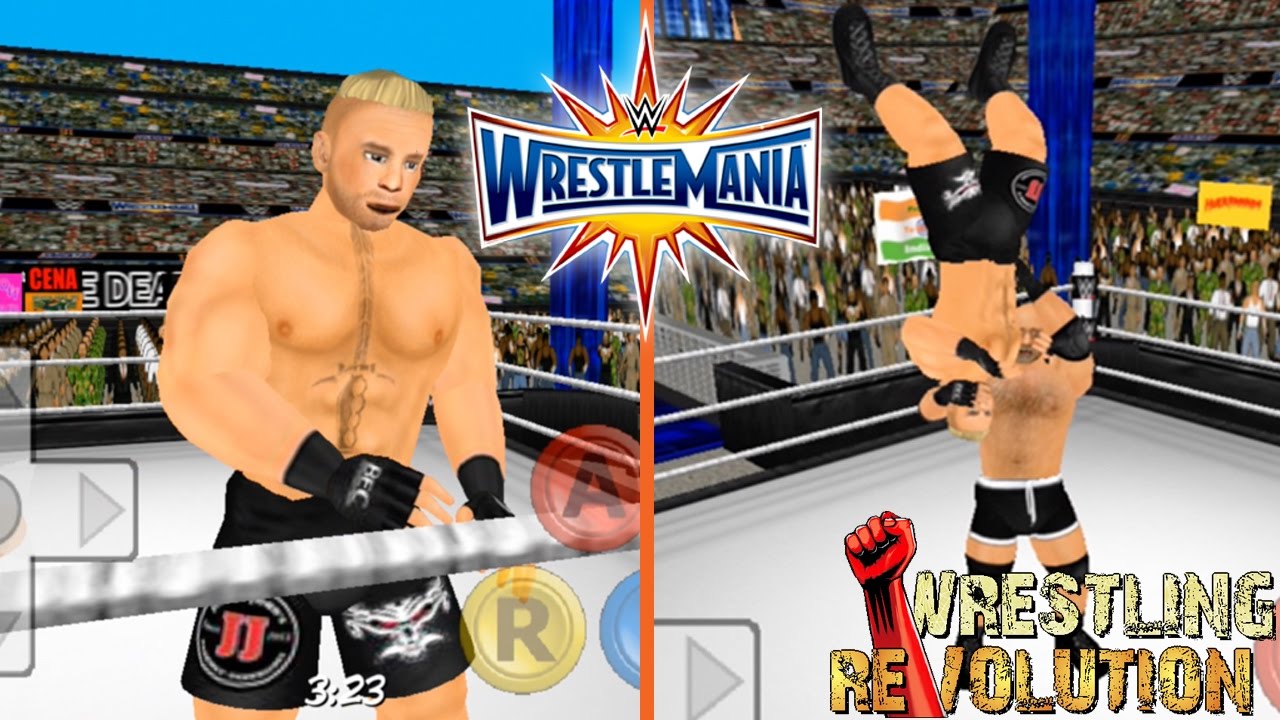 Goldberg vs Brock Lesnar at WM 33 - Wrestling Revolution 3D