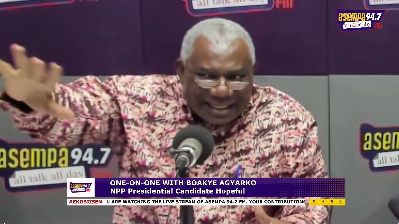 EKOSIISEN ONE-ON-ONE WITH BOAKYE AGYARKO, NPP PRESIDENTIAL CANDIDATE HOPEFUL PT. 1 (6-7-23)