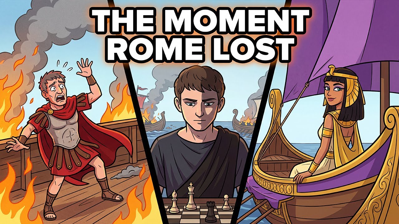 Why Antony Abandoned 70,000 Soldiers for Cleopatra | Battle of Actium 31 BC