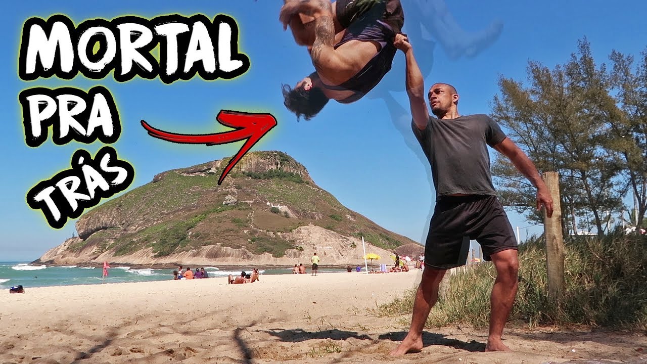 APRENDENDO MORTAL NA PRAIA! com Circense Willian Kreff