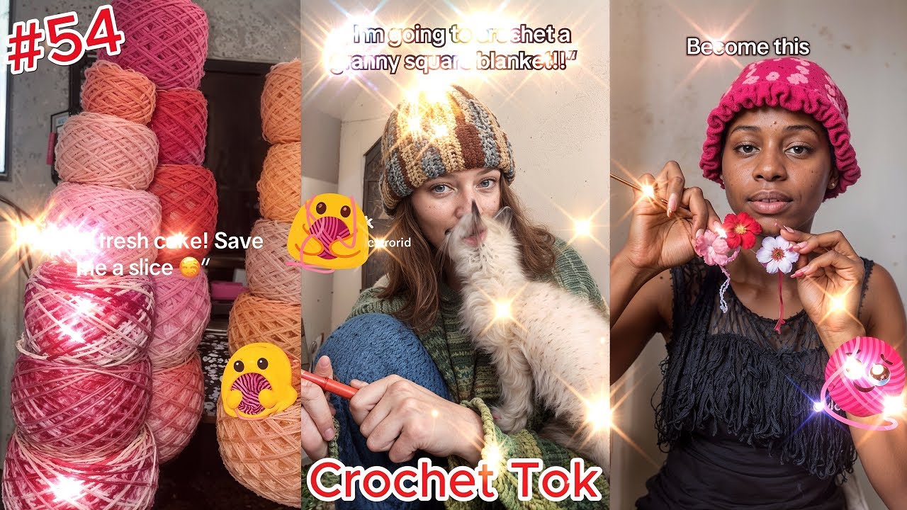 🧶💖 Crochet Tok Compilation - Crochet Tok Fam 🧶💖 #54