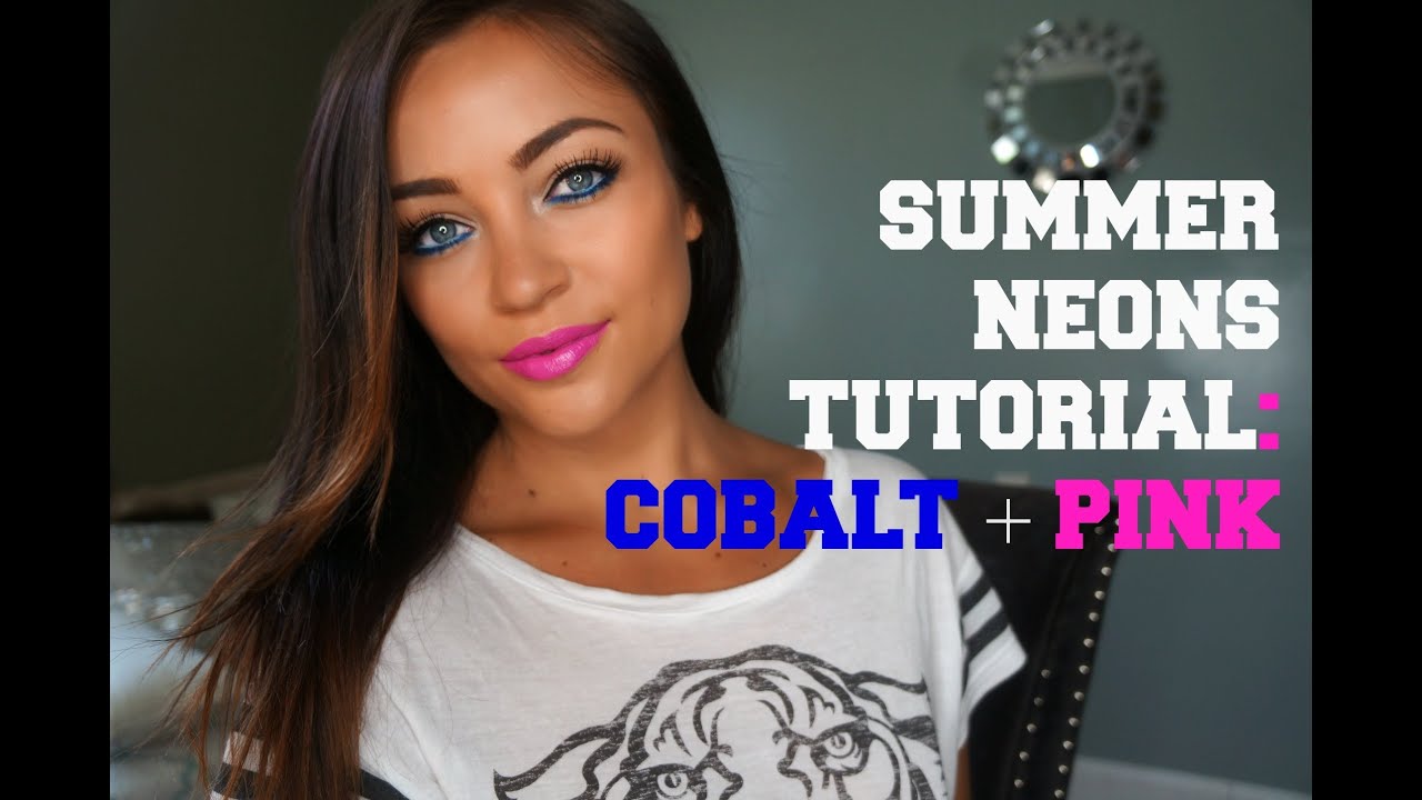 Summer Neons Tutorial: Cobalt + Pink